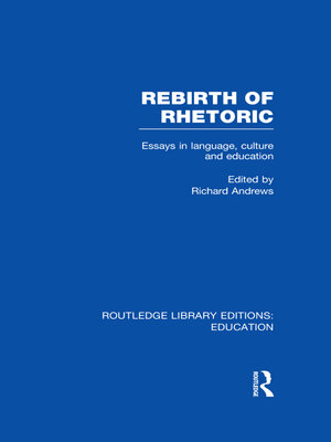 cover image of Rebirth of Rhetoric